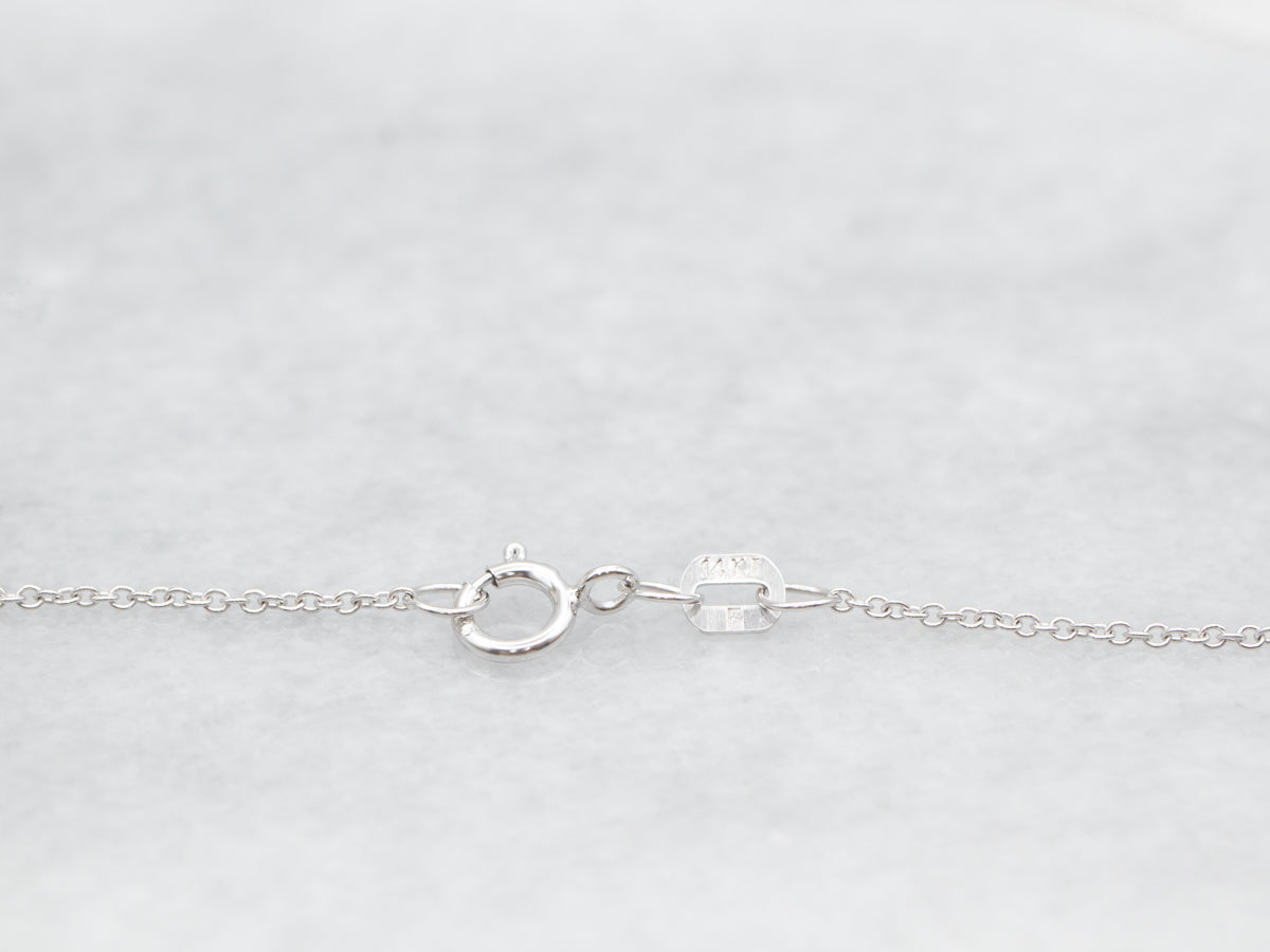 Sapphire and Diamond Pendant Necklace