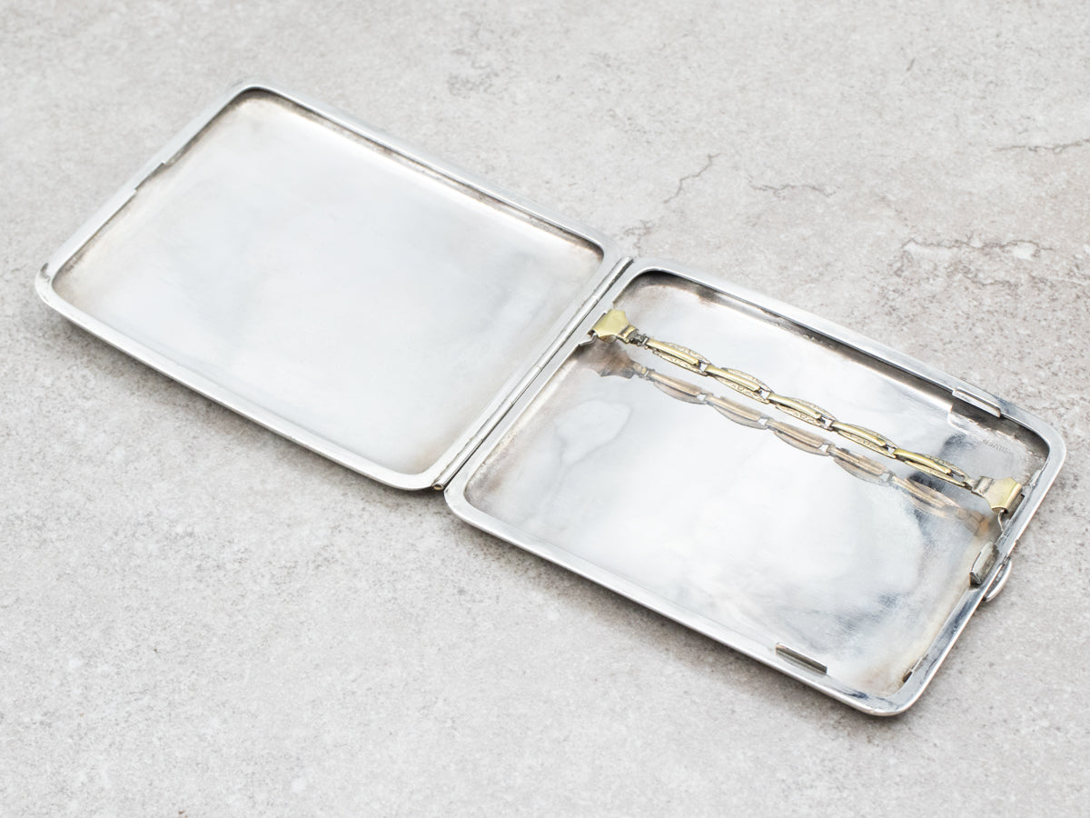 vintage sterling silver cigarette holder Vintage Silver Botanical Cigarette Case vintage sterling silver cigarette holder Vintage Silver Botanical Cigarette Case