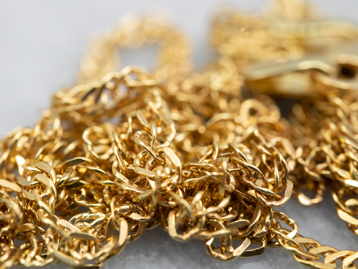 Gold Singapore Chain with Lobster Clasp