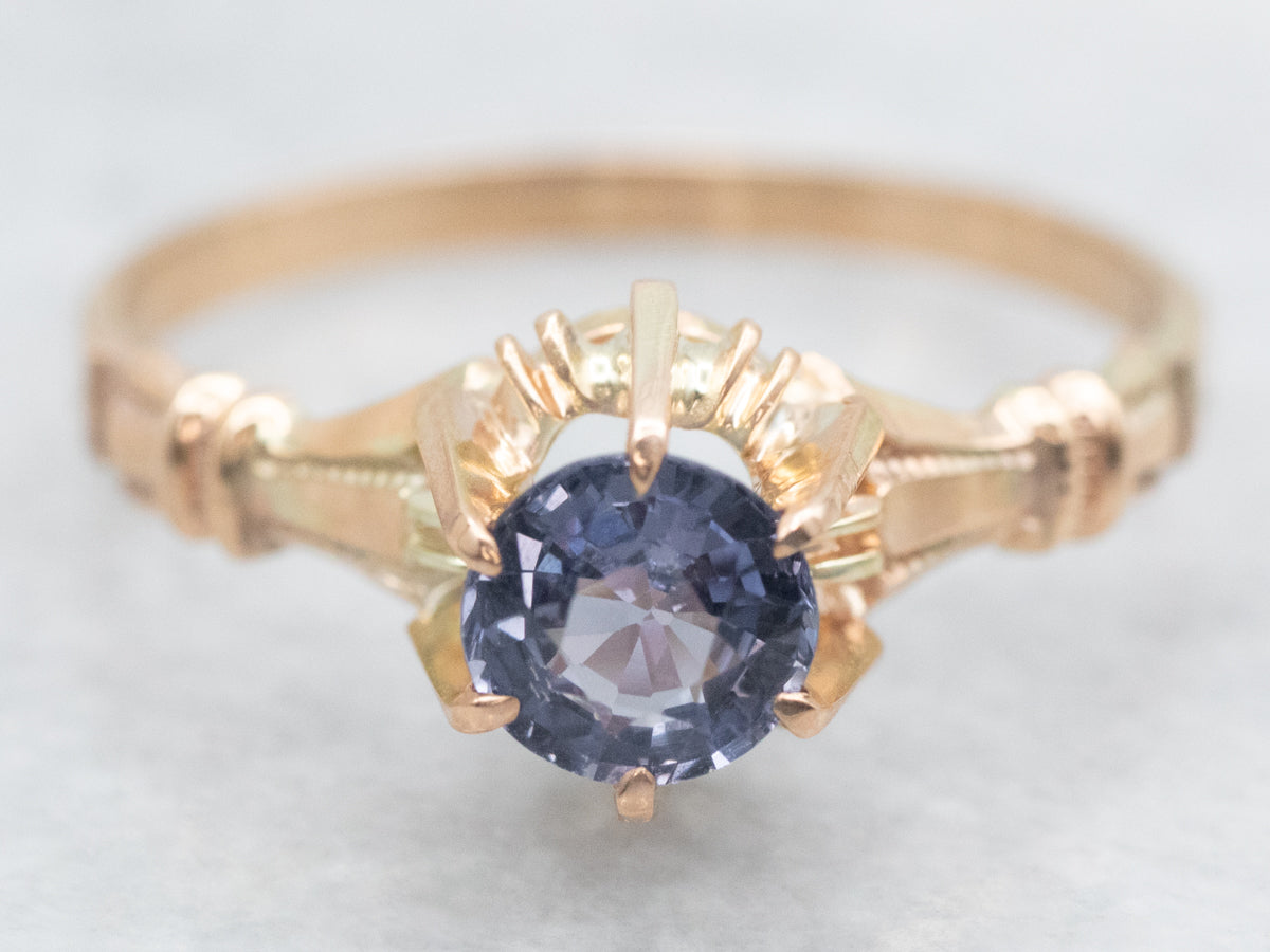 Victorian Spinel Solitaire Ring