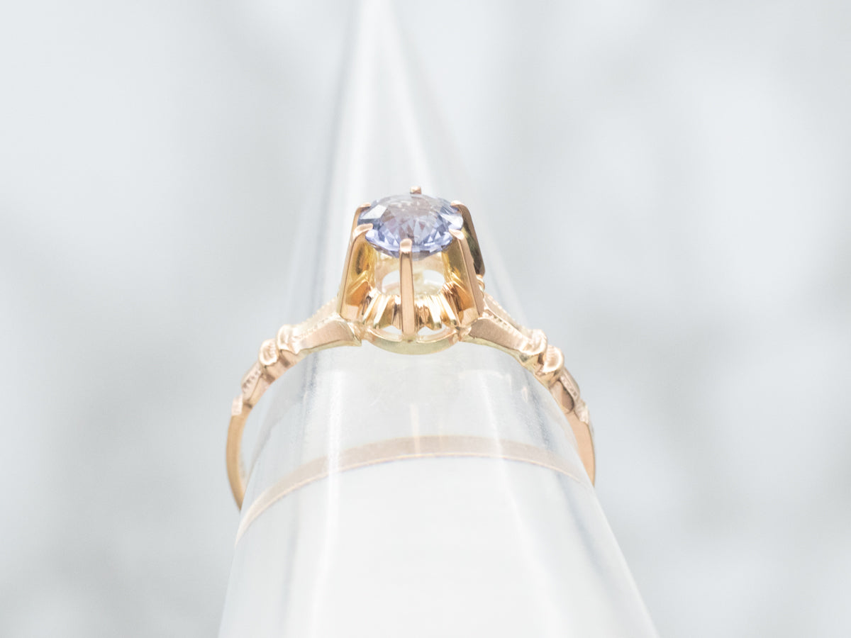 Victorian Spinel Solitaire Ring