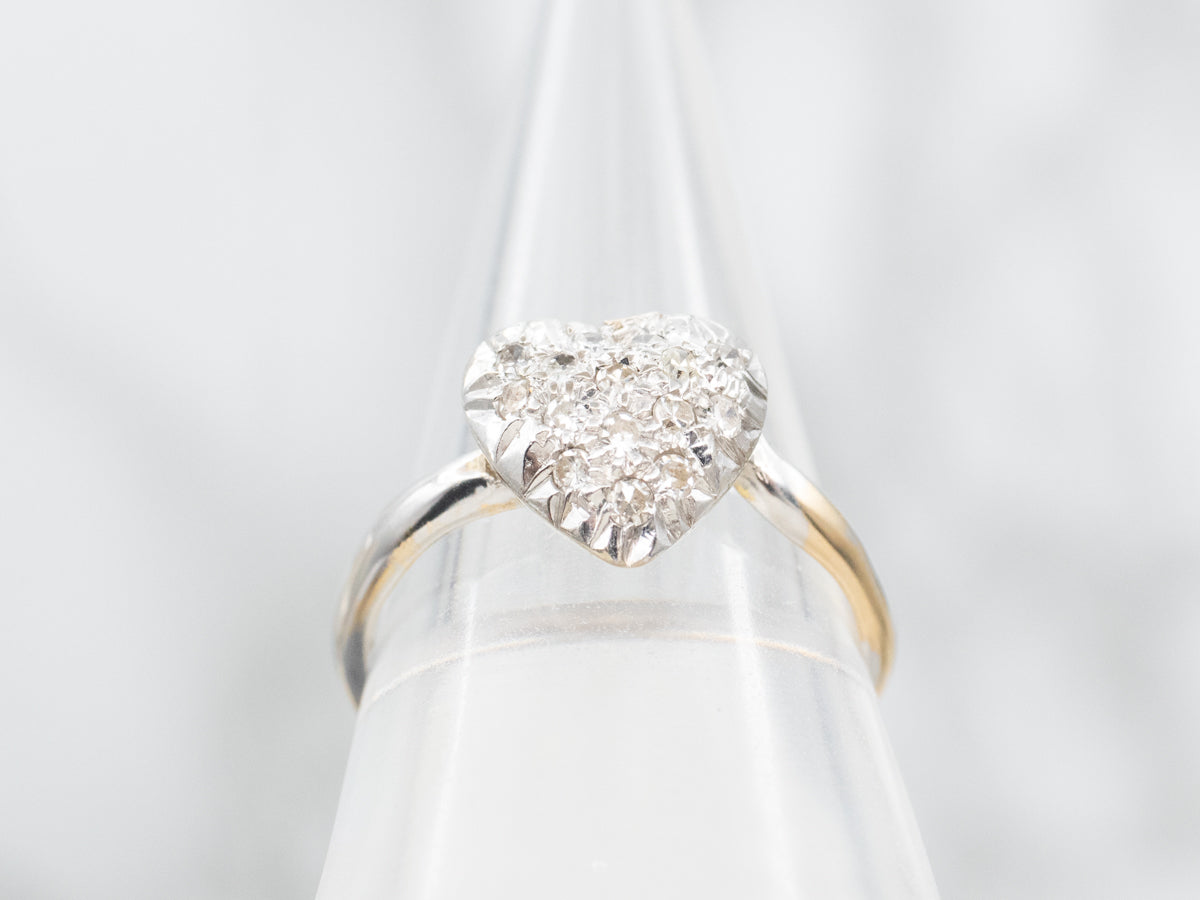 Diamond Heart Shaped Ring