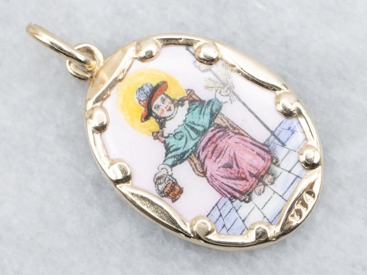 Vintage Santo Niño de Atocha Religious Medallion