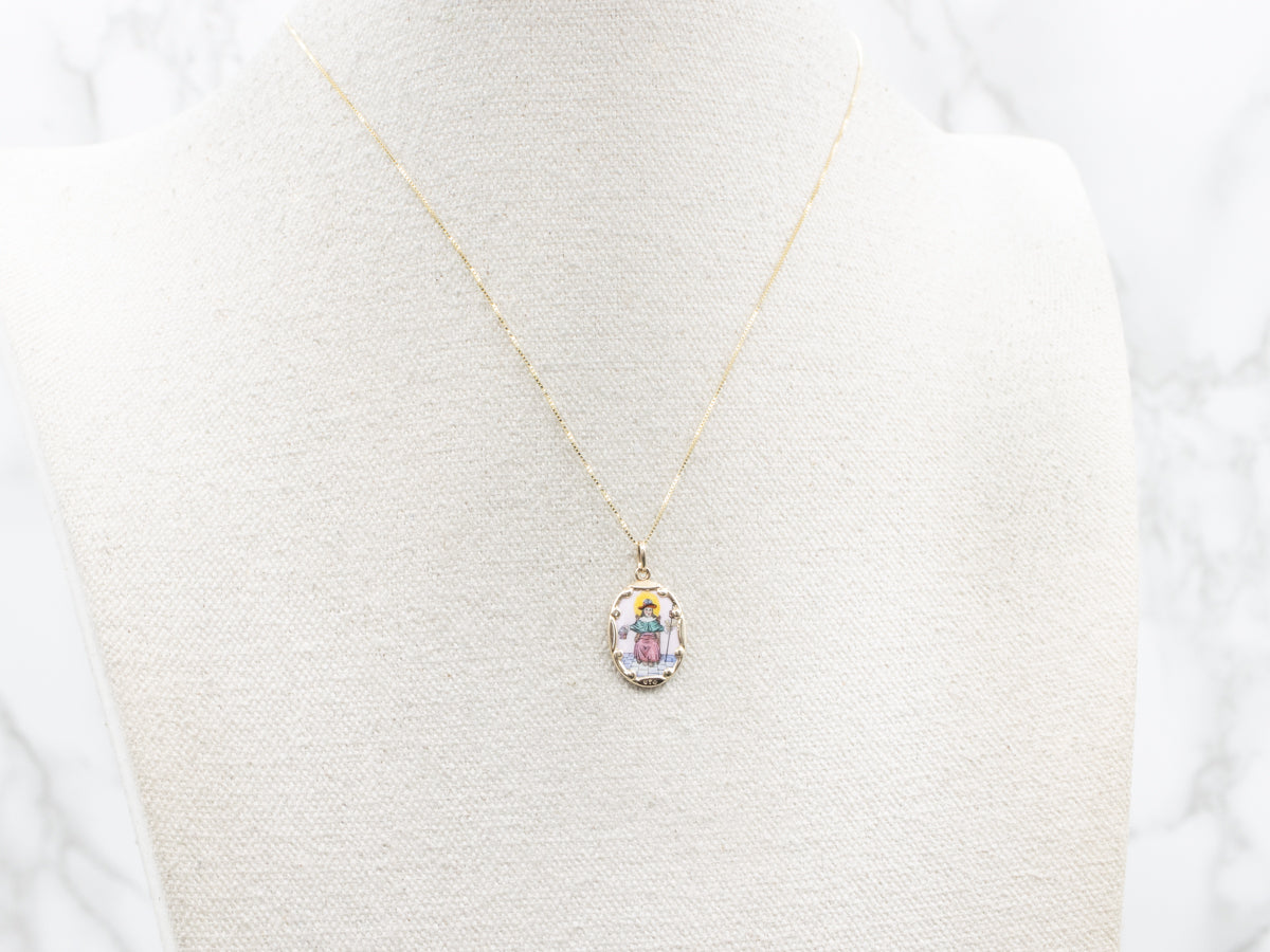 Vintage Santo Niño de Atocha Religious Medallion