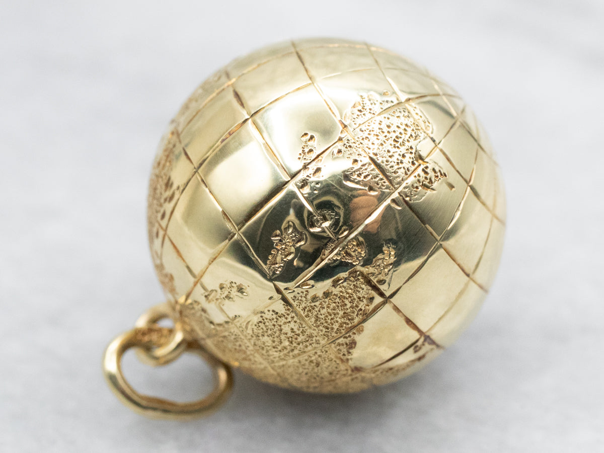Yellow Gold Globe Pendant