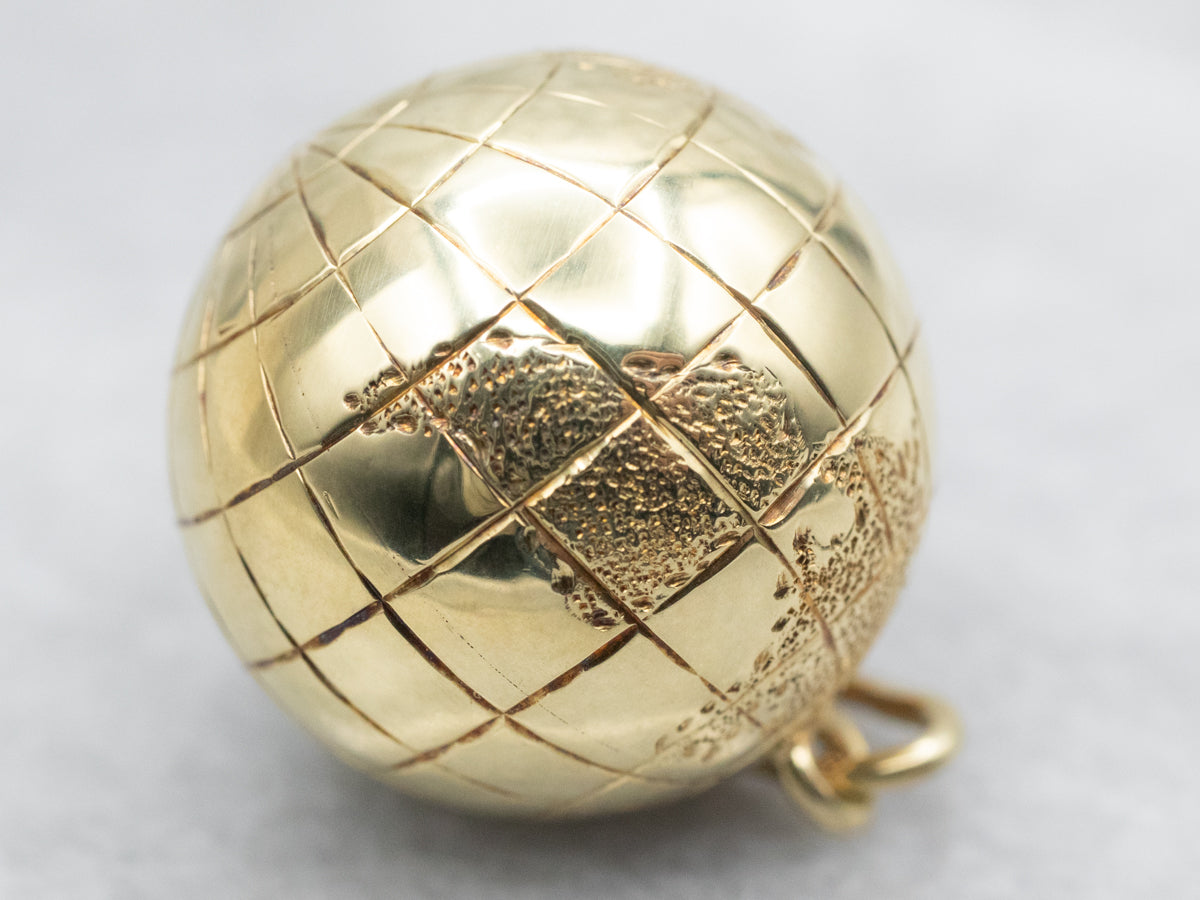Yellow Gold Globe Pendant