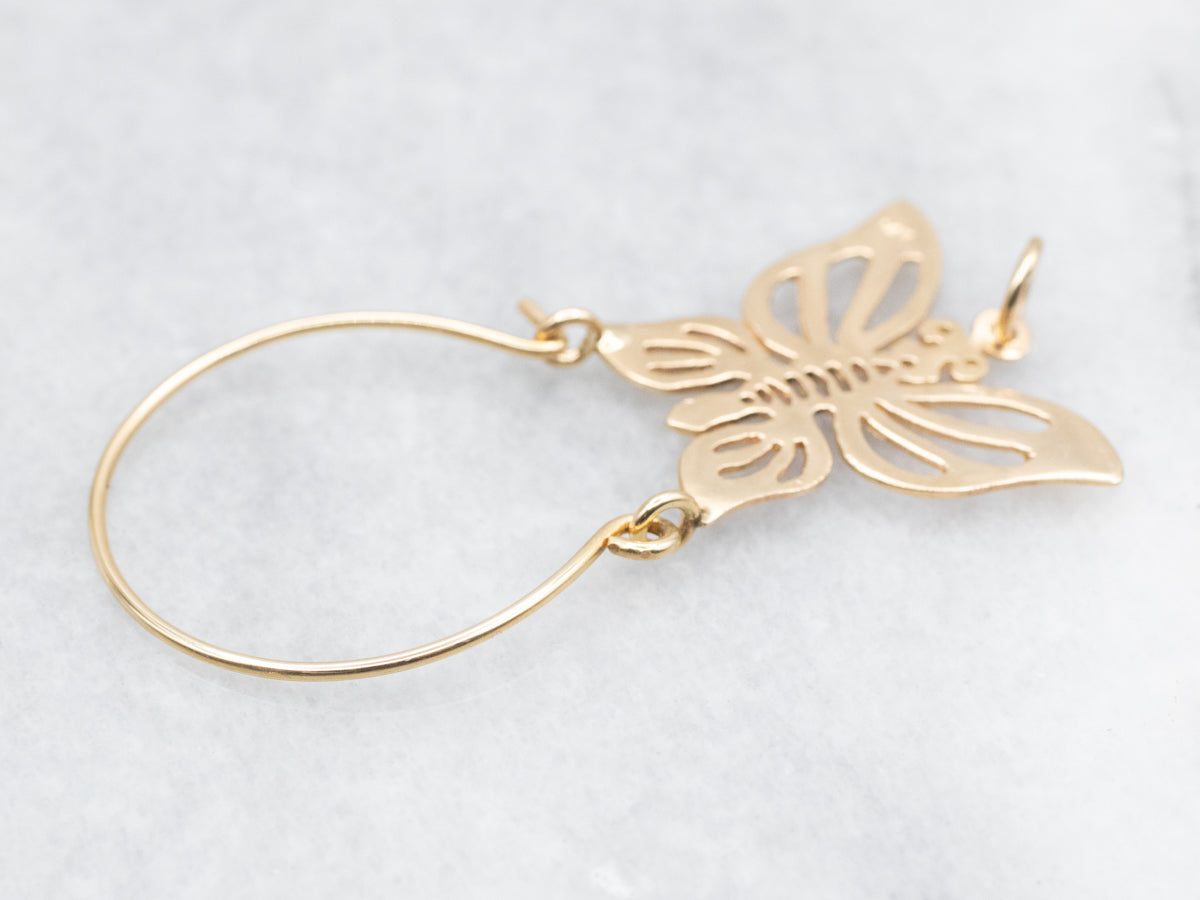 Sweet Gold Butterfly Charm Holder