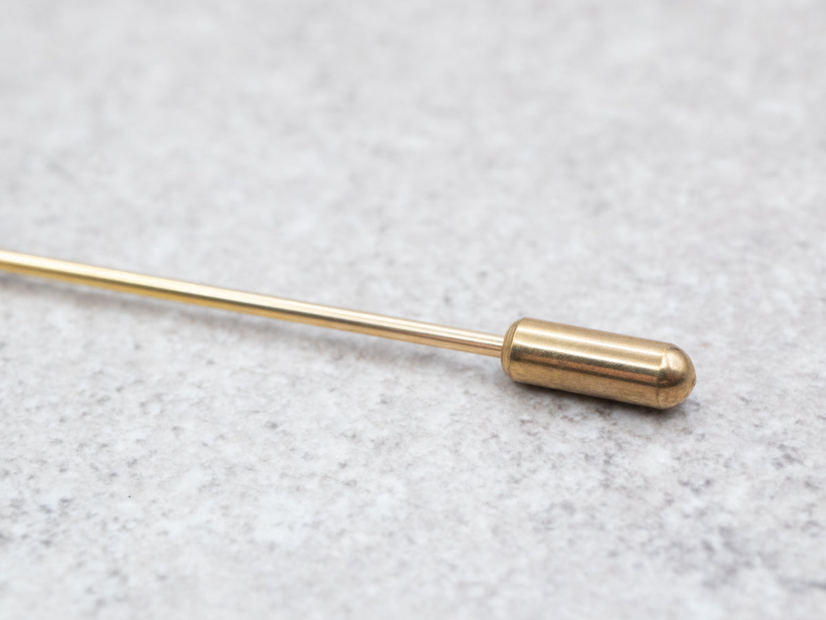 Yellow Gold Hat Pin