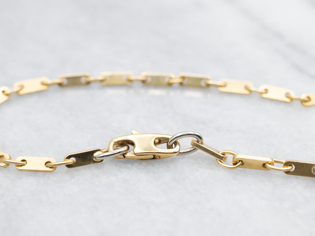 Two Tone Gold Kria Link Bracelet