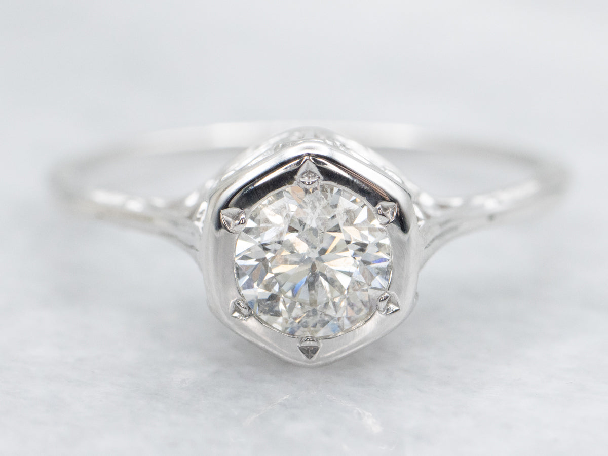 Round Brilliant Diamond Solitaire Engagement Ring