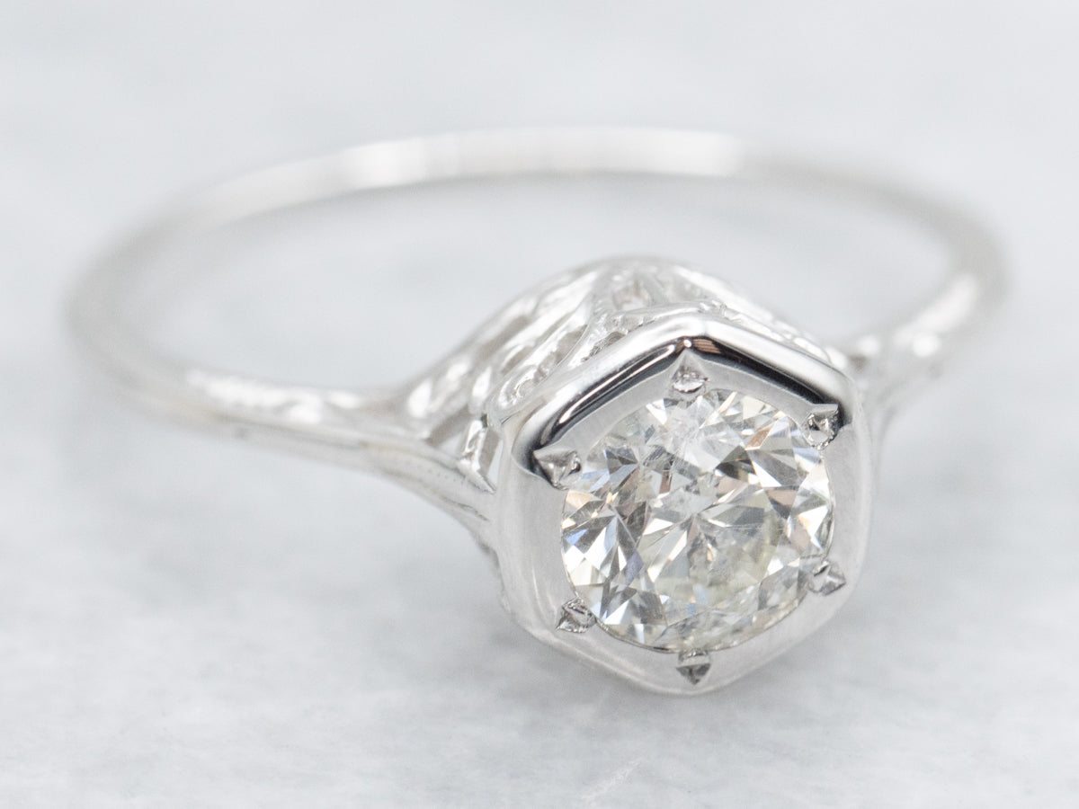 Round Brilliant Diamond Solitaire Engagement Ring