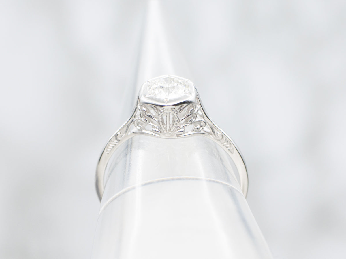 Round Brilliant Diamond Solitaire Engagement Ring