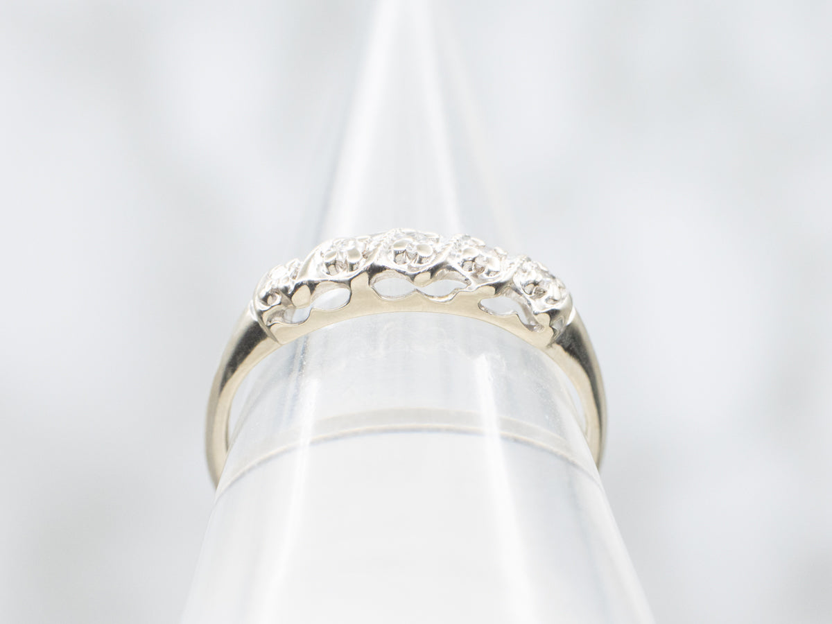 Vintage Five Stone Diamond Band