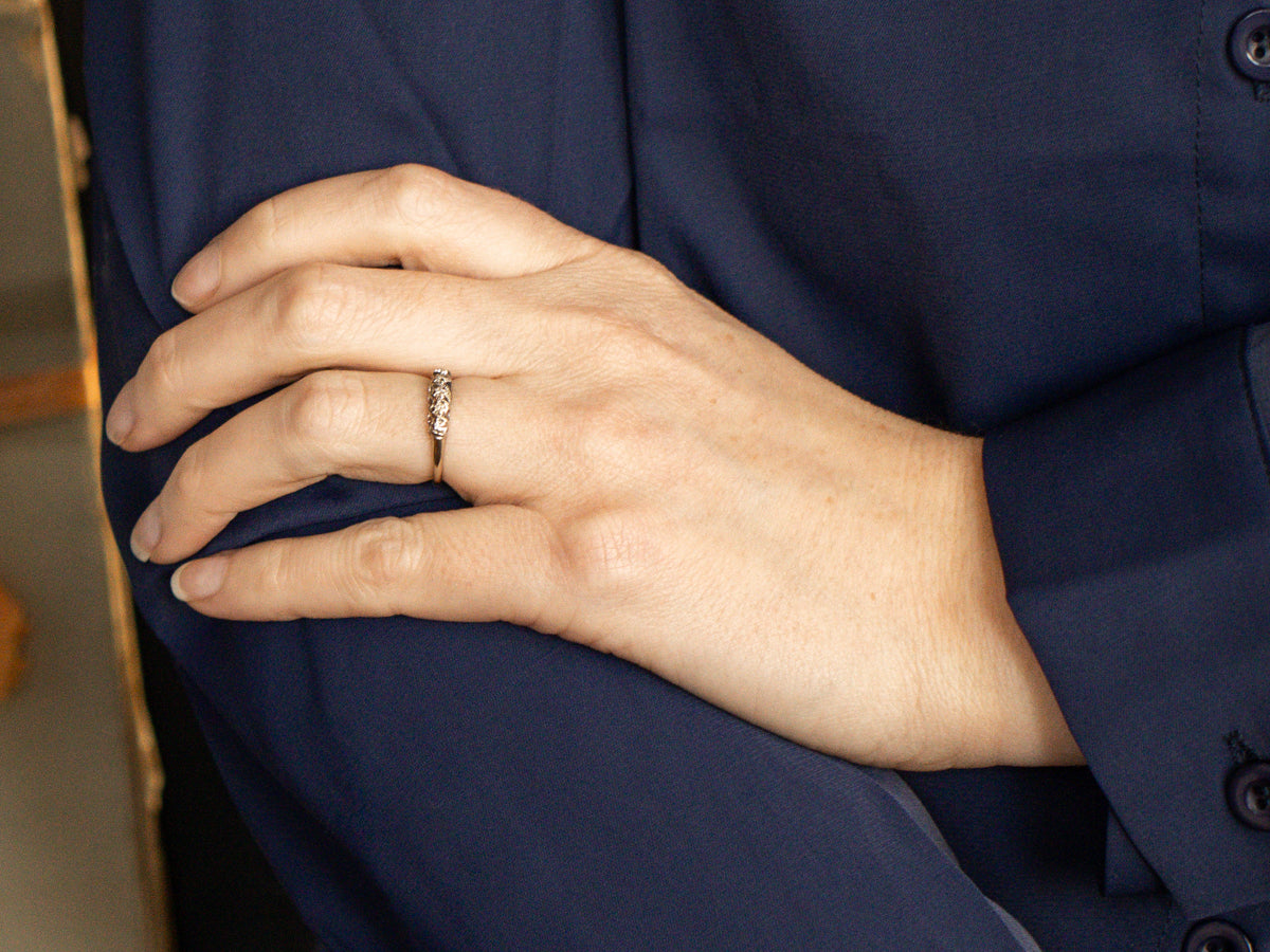 Vintage Five Stone Diamond Band