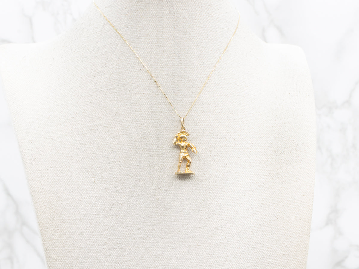 Roman Gladiator Charm Pendant