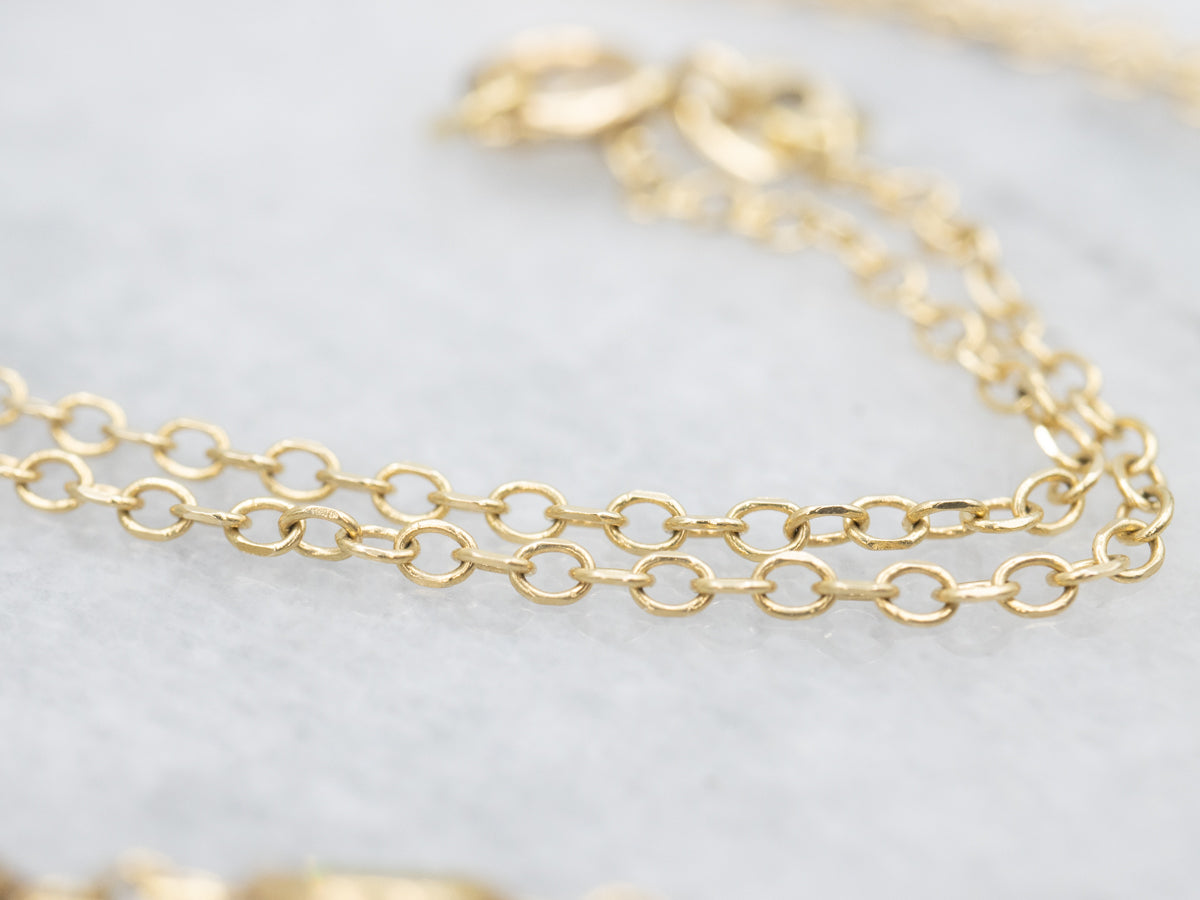 Blue Topaz and Peridot Necklace