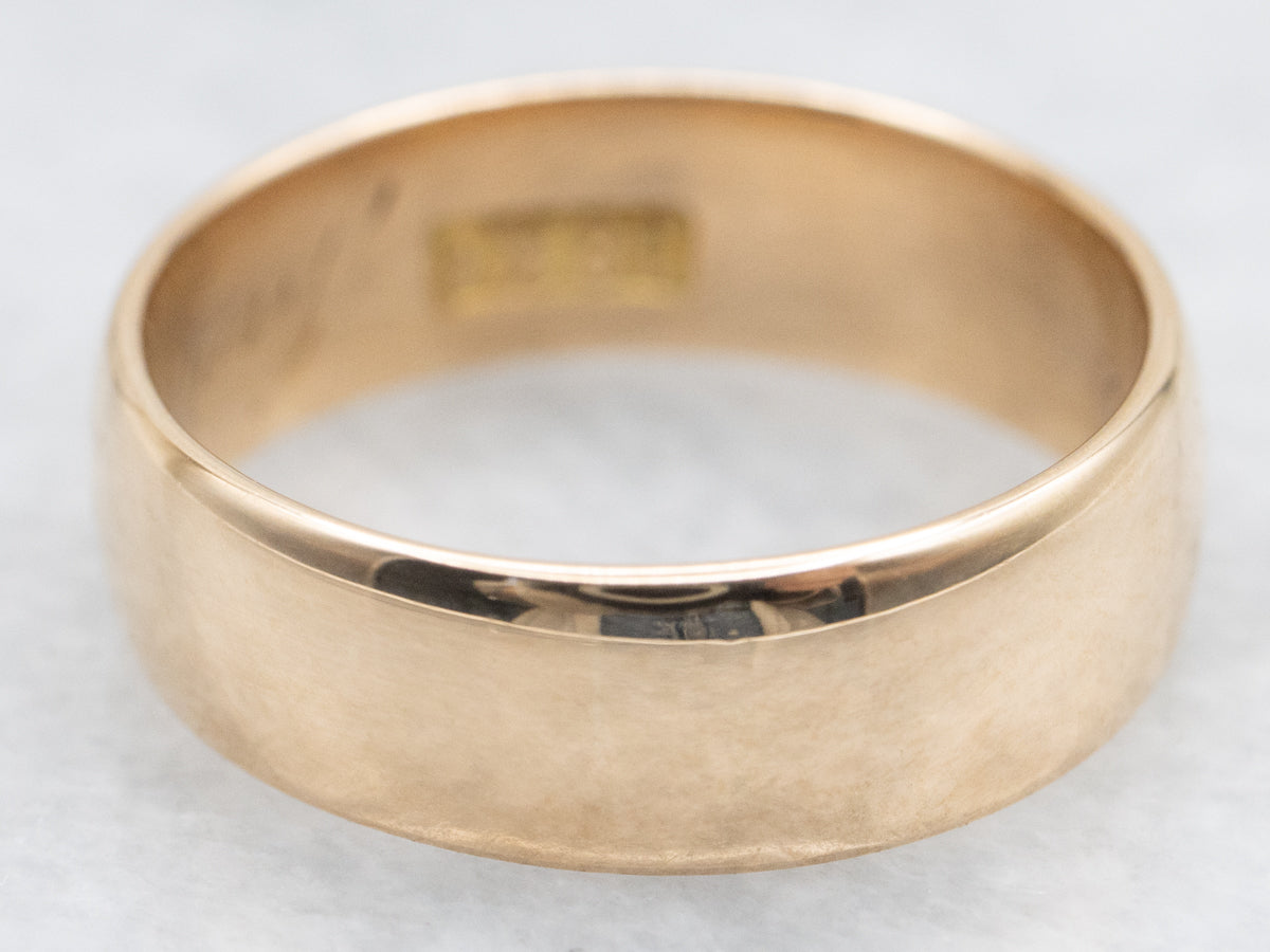 James and Ella Antique Rose Gold Nov 18, 1885 Wedding Band