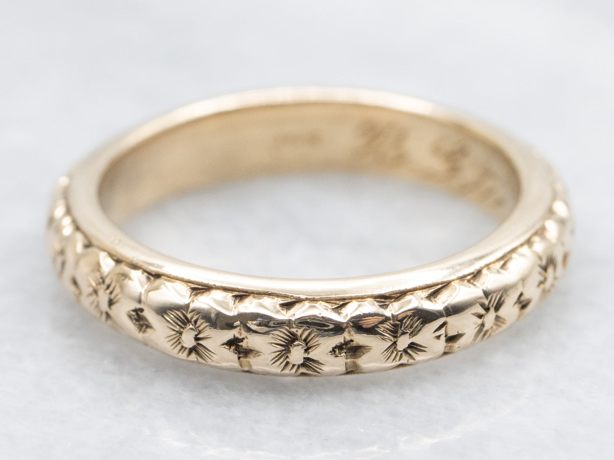 Beautiful Vintage Forget-Me-Not Flower Band