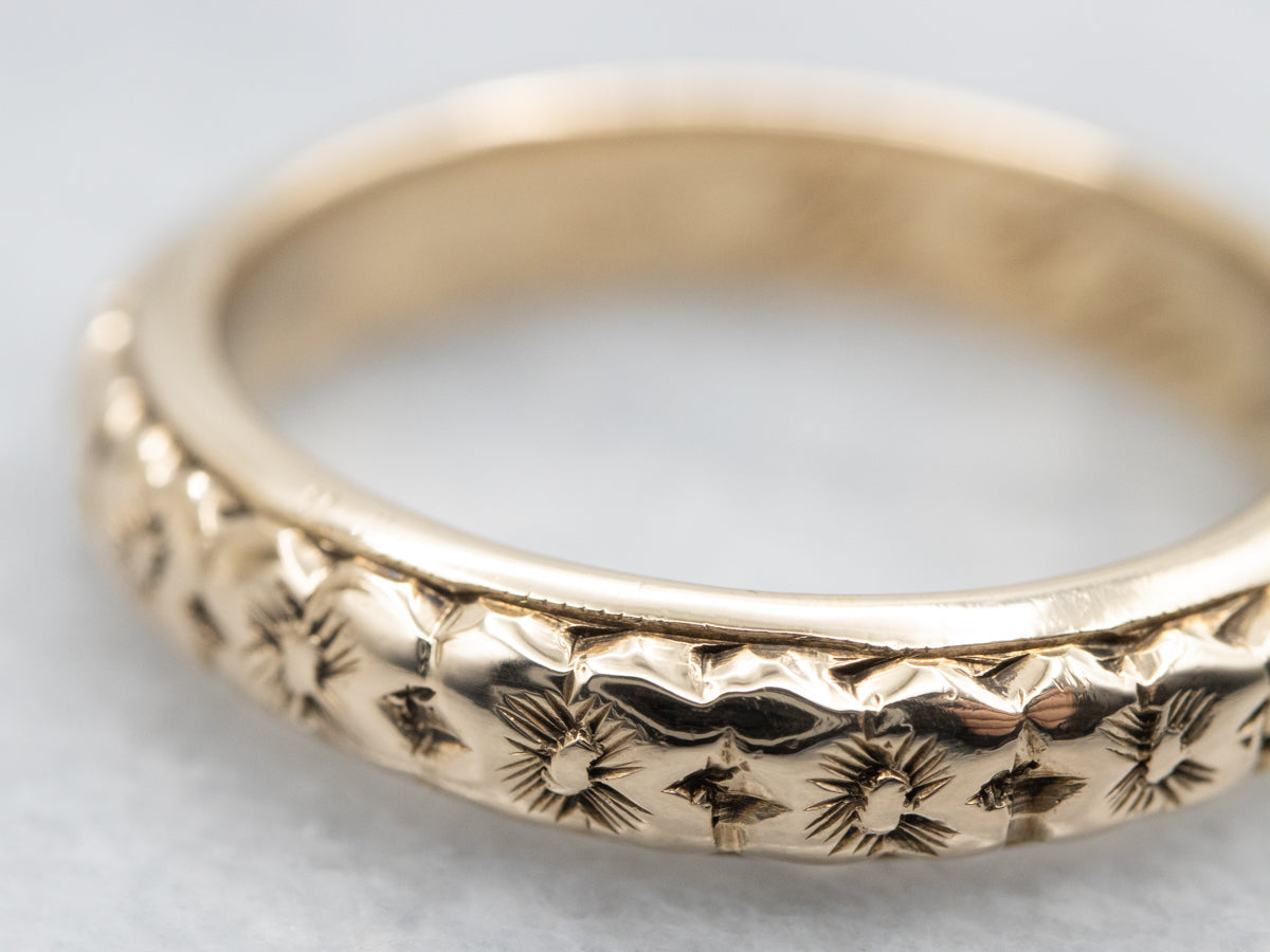 Beautiful Vintage Forget-Me-Not Flower Band