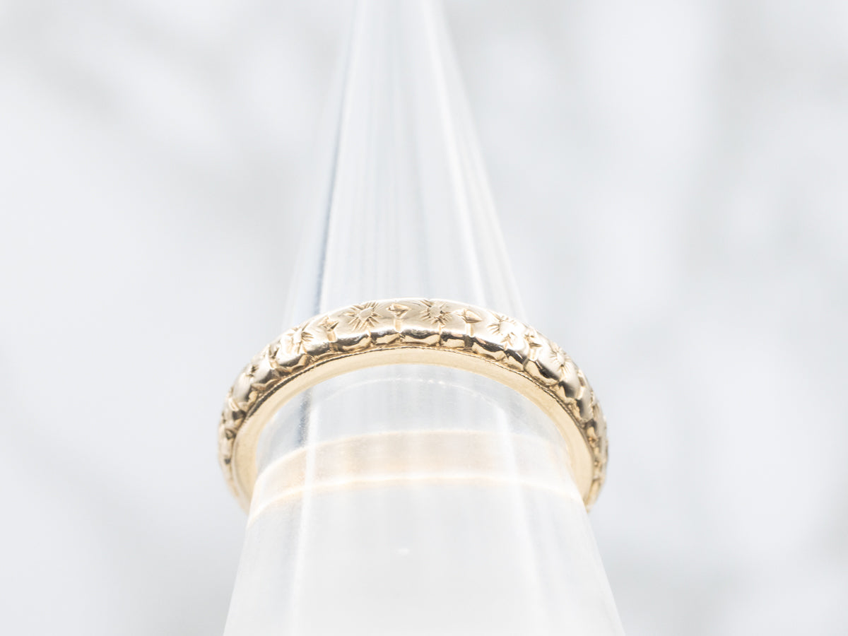 Beautiful Vintage Forget-Me-Not Flower Band