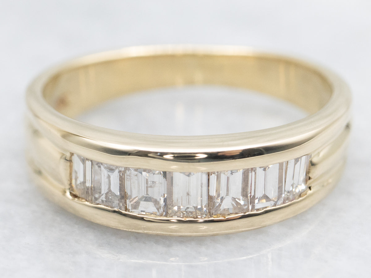 Sleek Channel Set Diamond Band