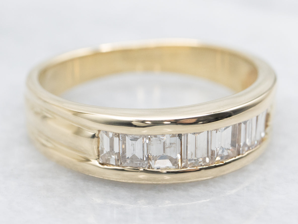 Sleek Channel Set Diamond Band