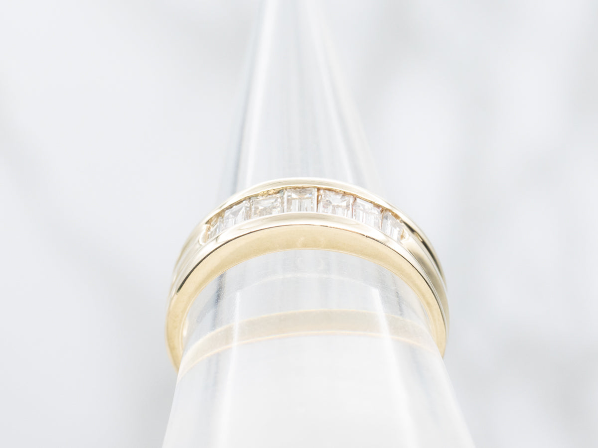 Sleek Channel Set Diamond Band