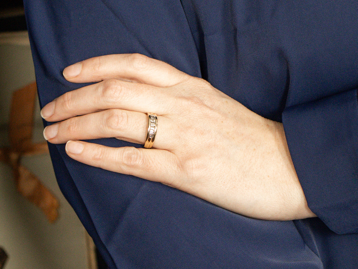 Sleek Channel Set Diamond Band