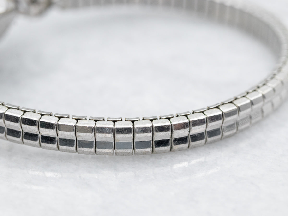 Vintage Diamond and Gold Bulova Ladies Wrist Watch