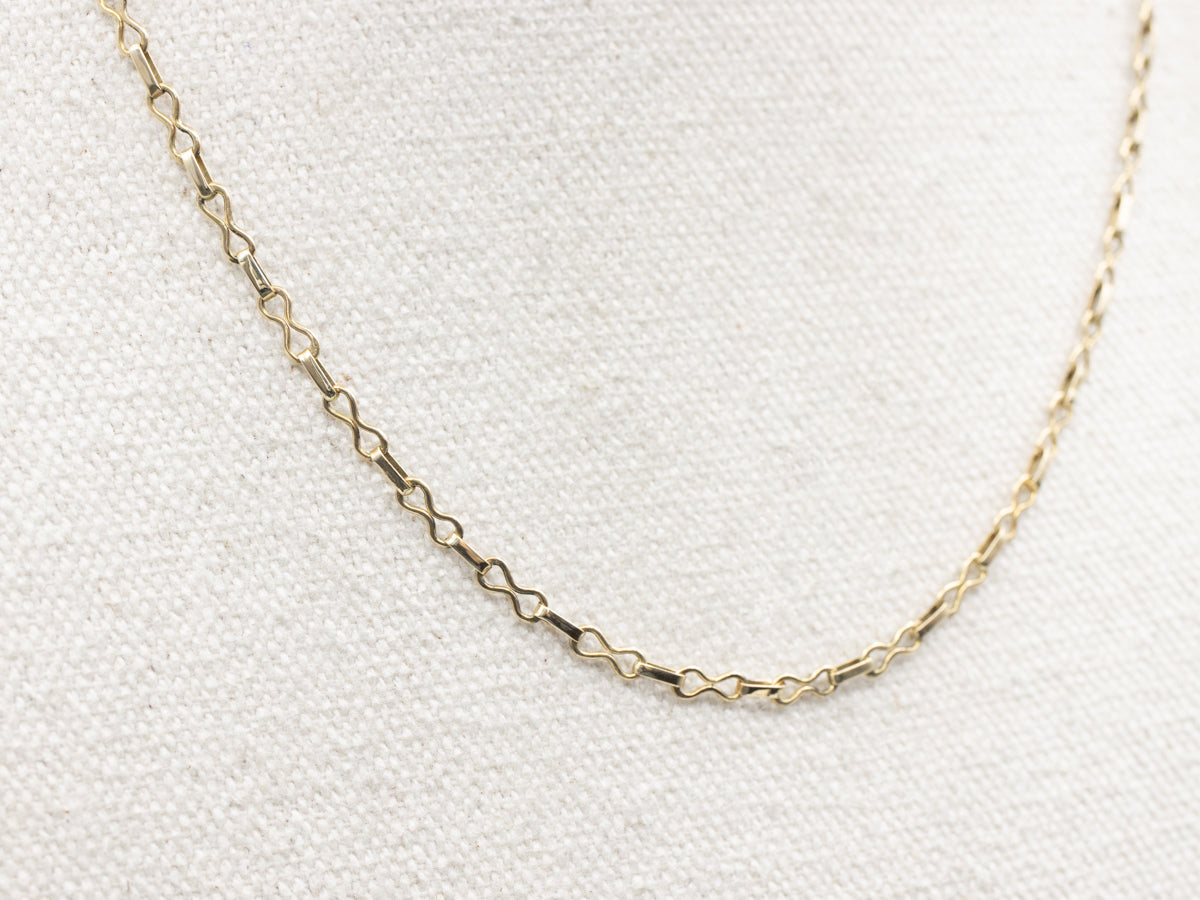 Gold Infinity Link Chain with Spring Ring Clasp