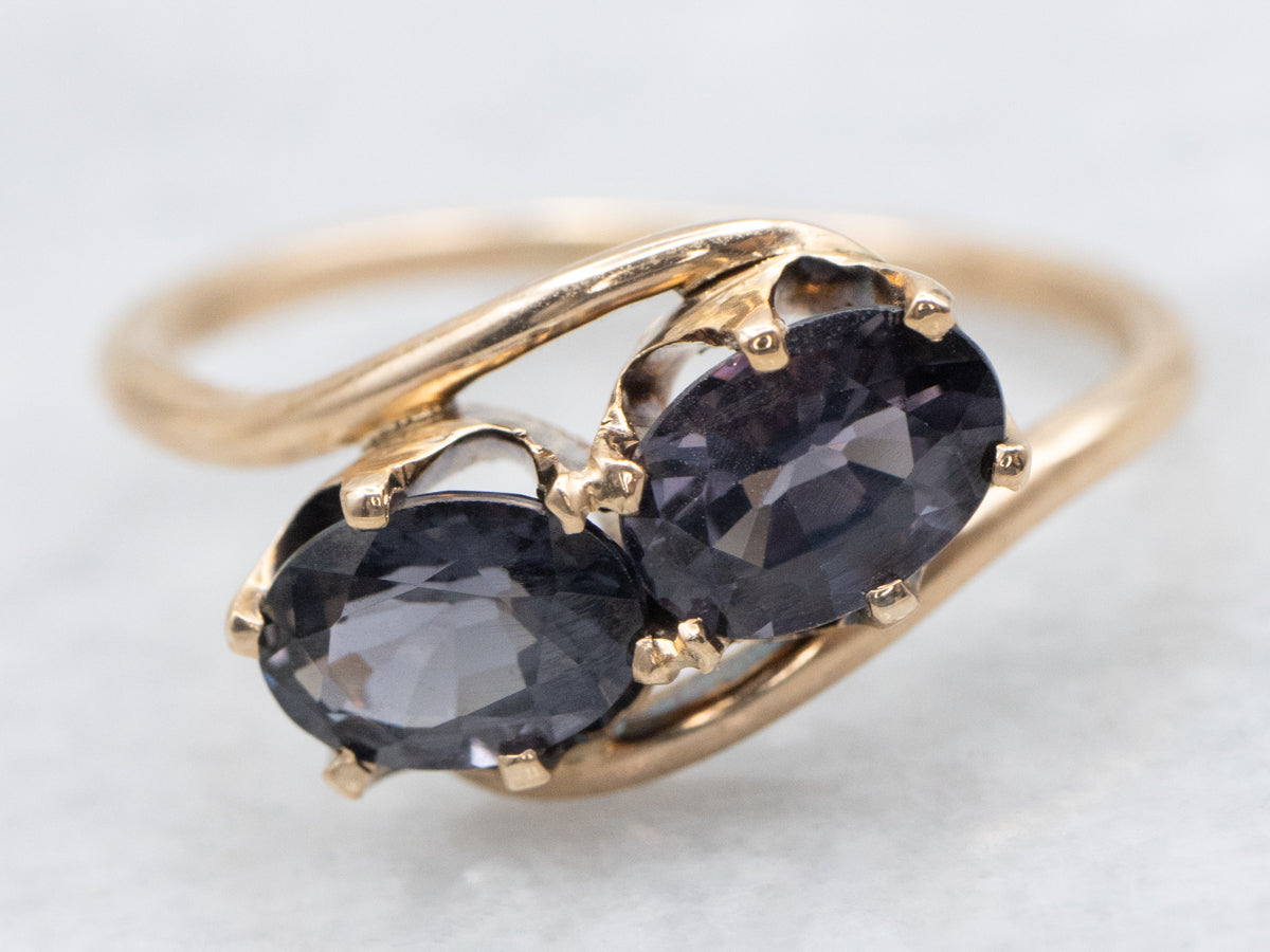 Color Change Spinel Bypass Ring