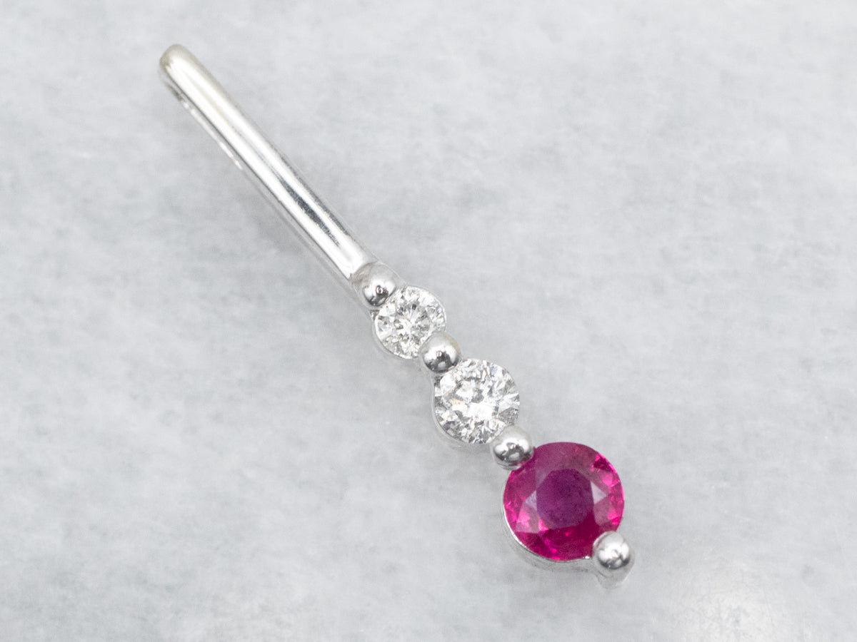 Ruby and Diamond Pendant