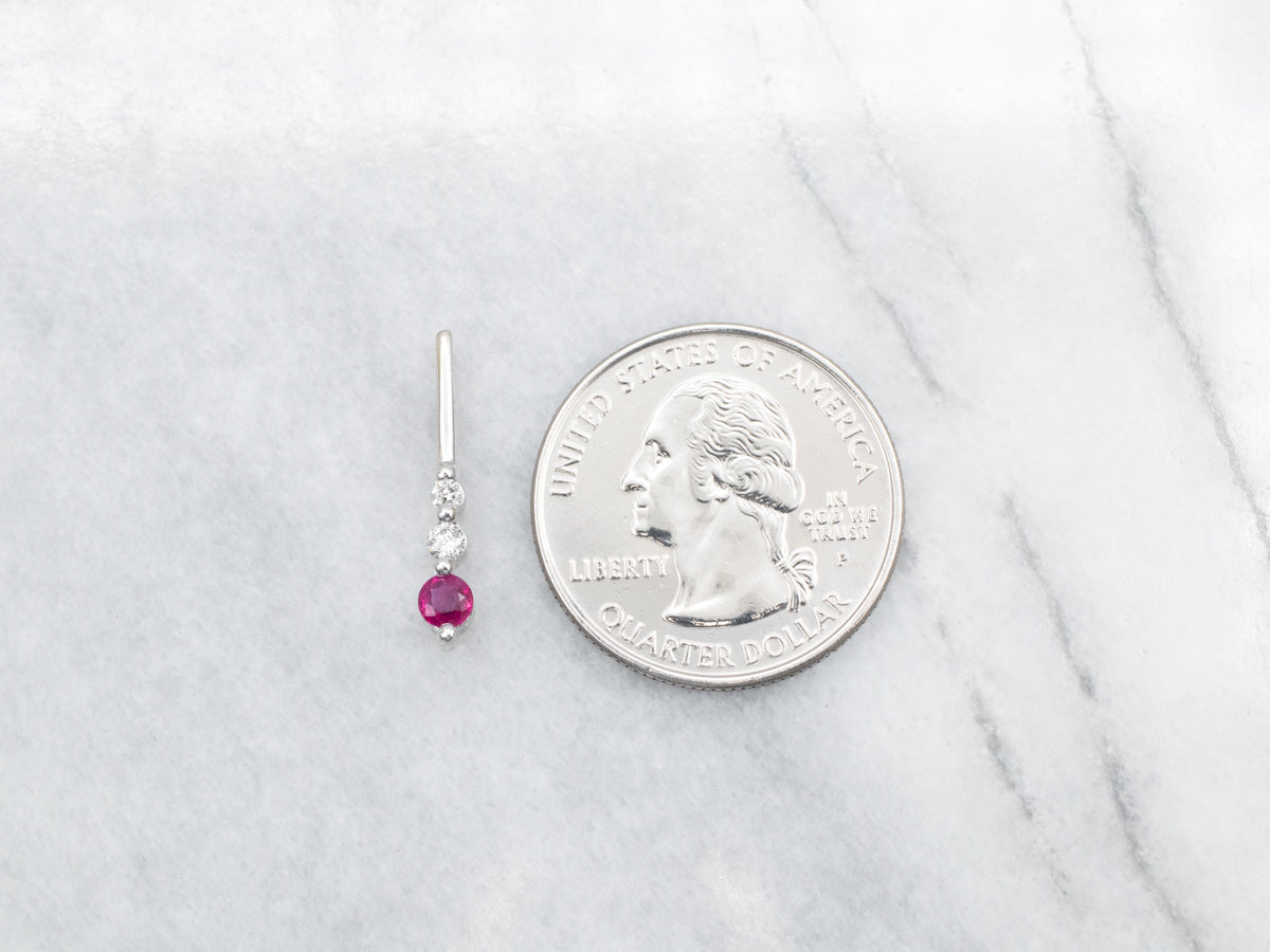 Ruby and Diamond Pendant