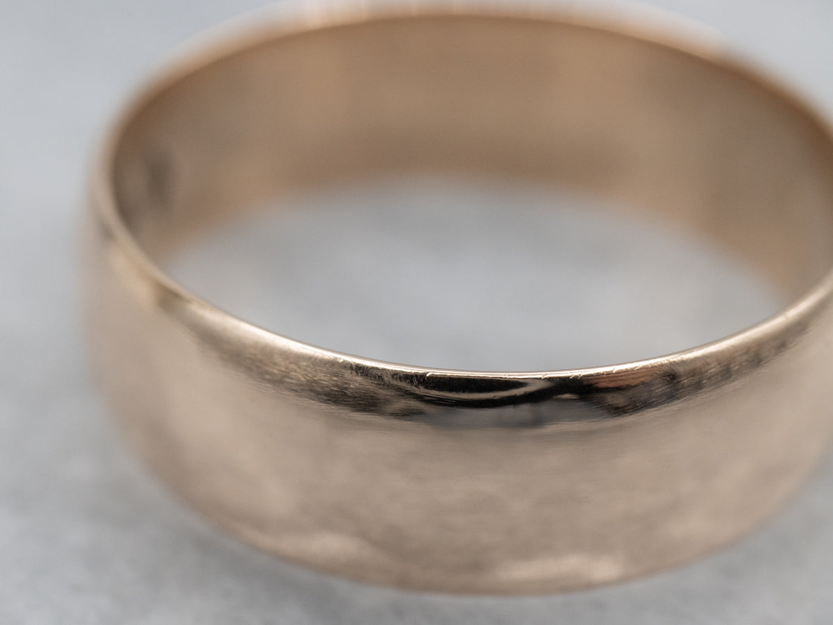 Antique Men's Hamilton Rose Gold Wedding Band