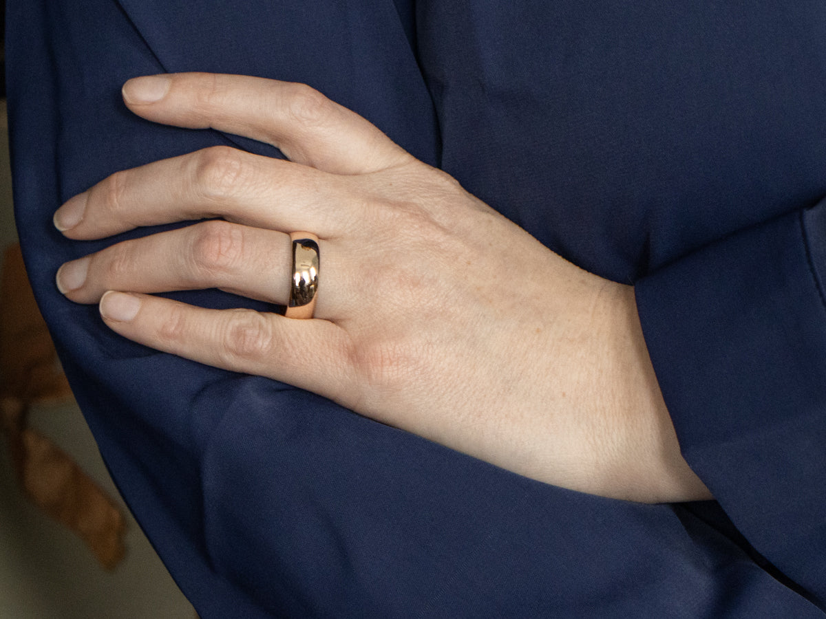 Antique Men's Hamilton Rose Gold Wedding Band