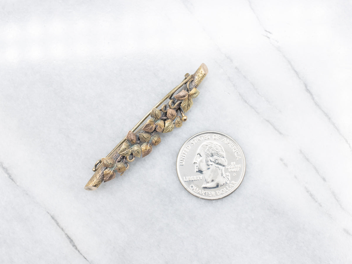 Vintage Ivy Branch Brooch
