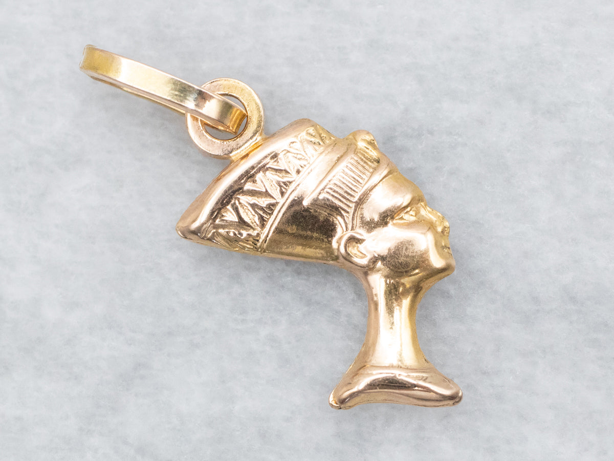Yellow Gold Nefertiti Charm
