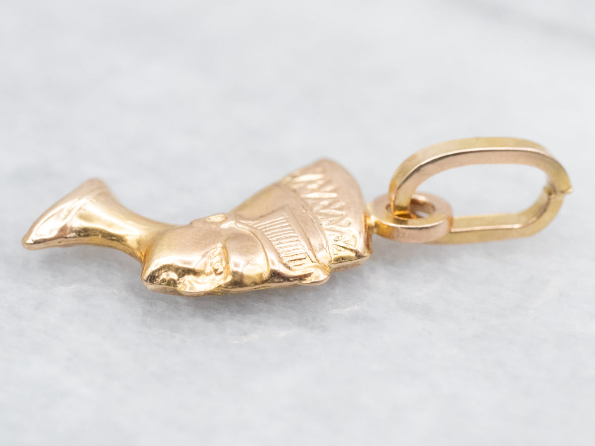 Yellow Gold Nefertiti Charm