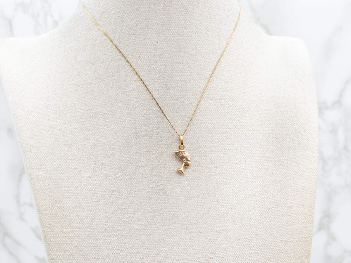 Yellow Gold Nefertiti Charm