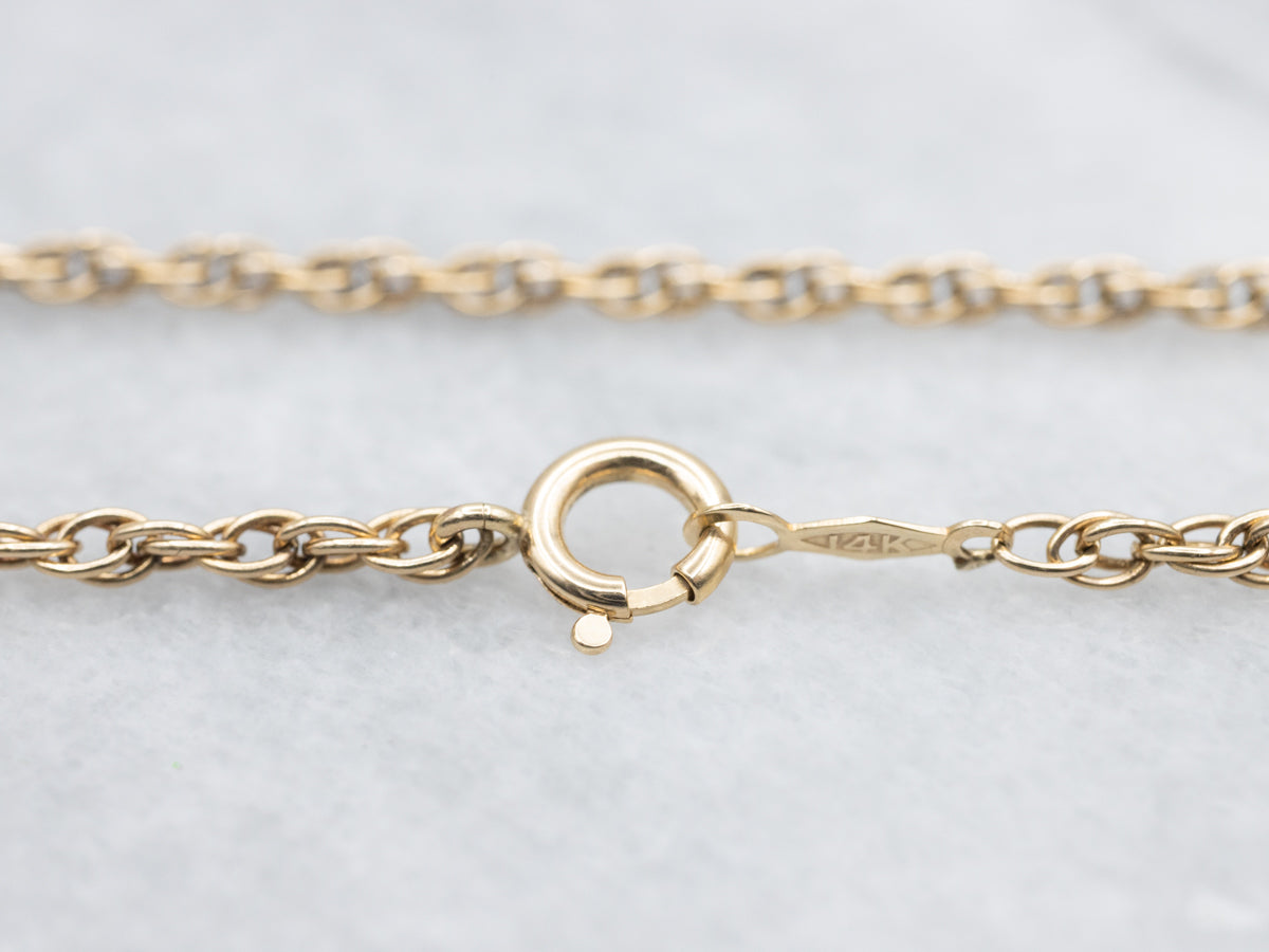 Yellow Gold Loose Rope Twist Chain