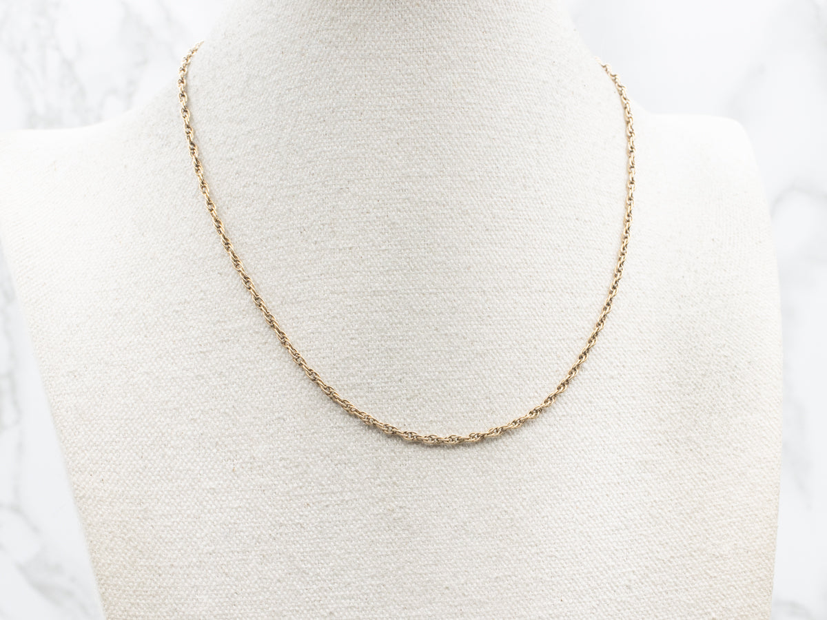 Yellow Gold Loose Rope Twist Chain