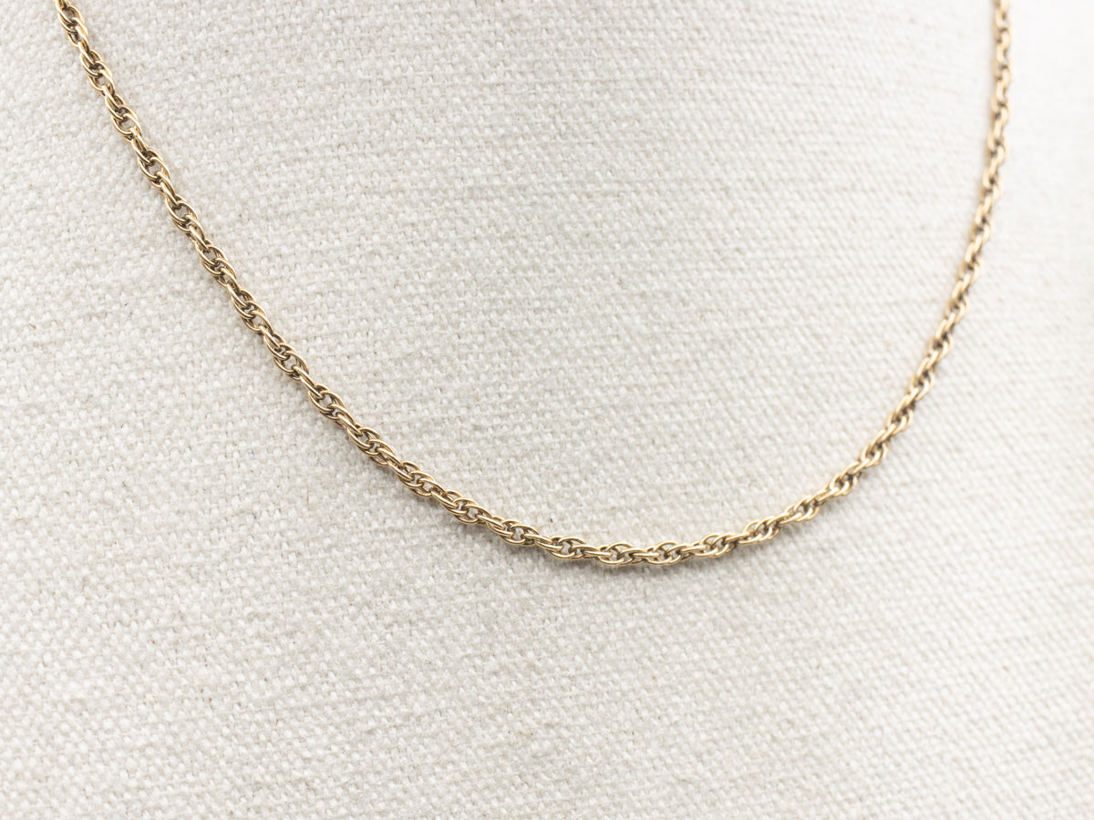 Yellow Gold Loose Rope Twist Chain