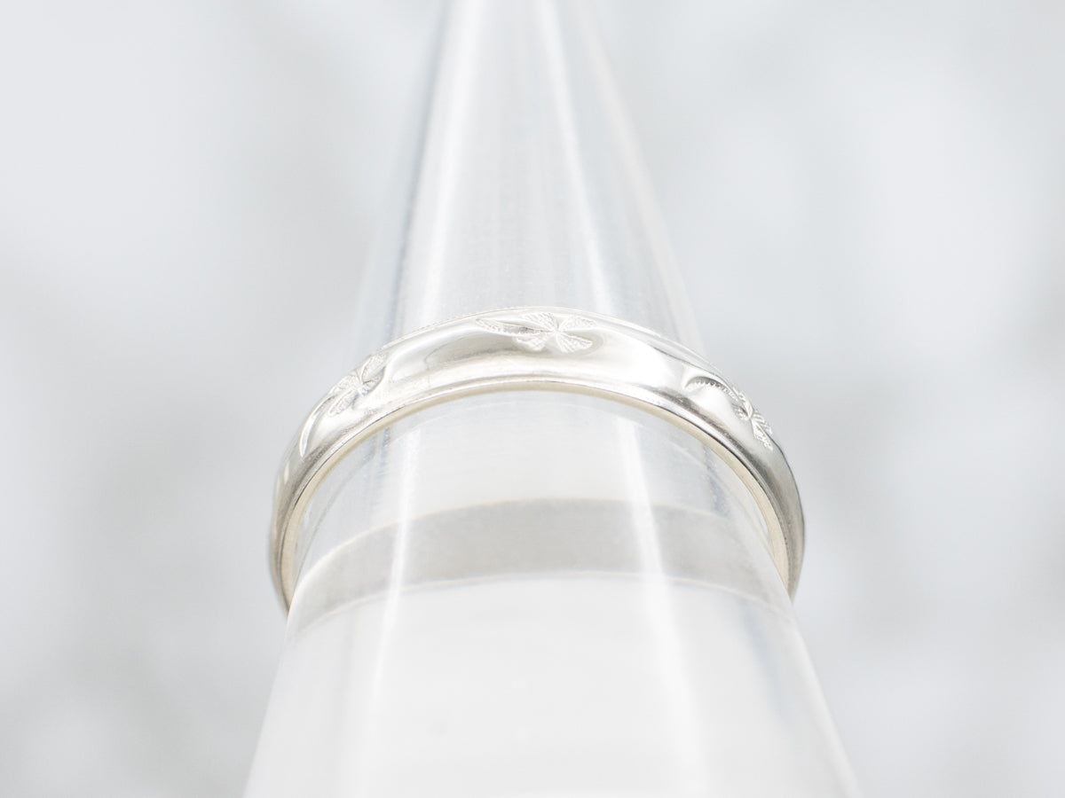 Unisex Four-Leaf Clover Patterned Band