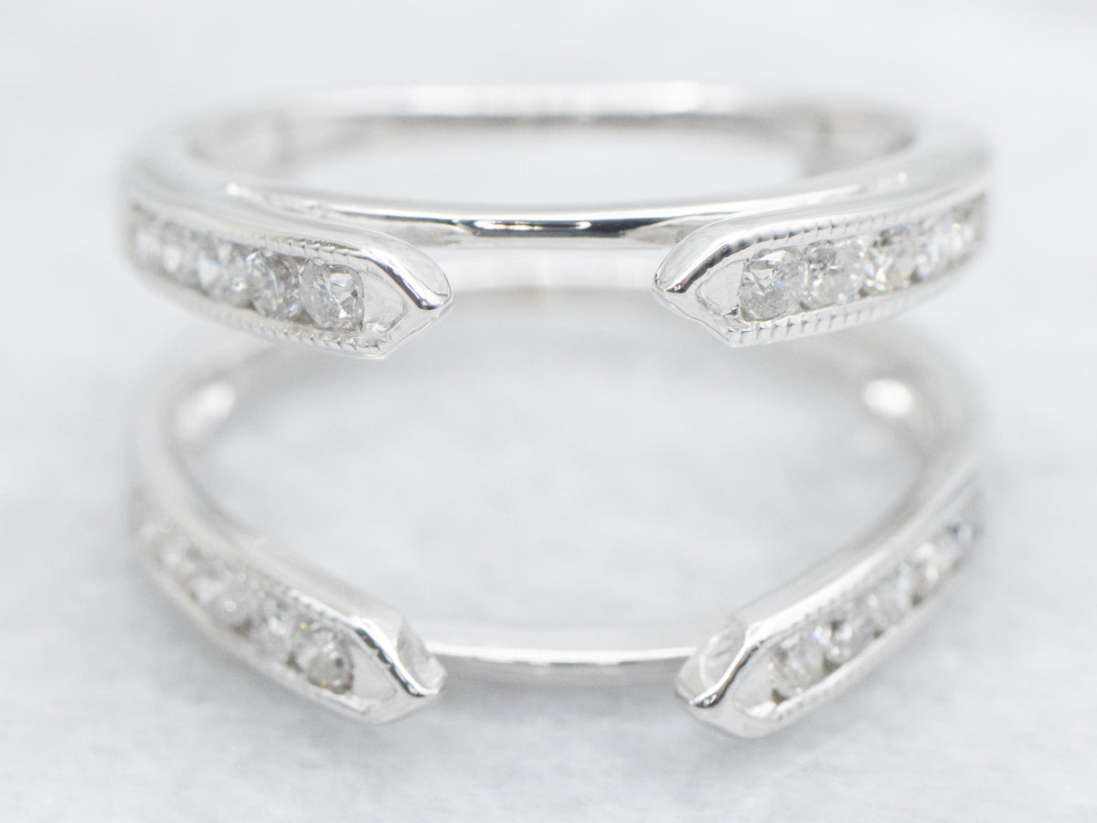 Sparkling Diamond White Gold Enhancer Band