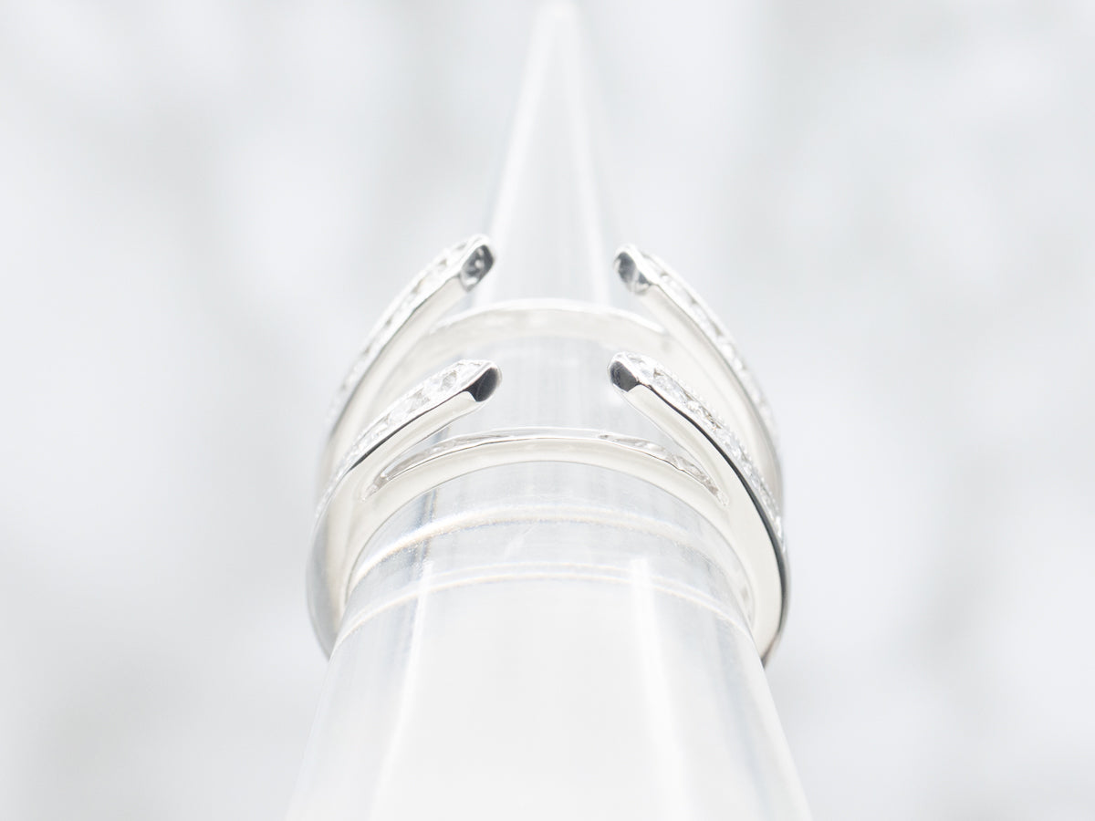 Sparkling Diamond White Gold Enhancer Band