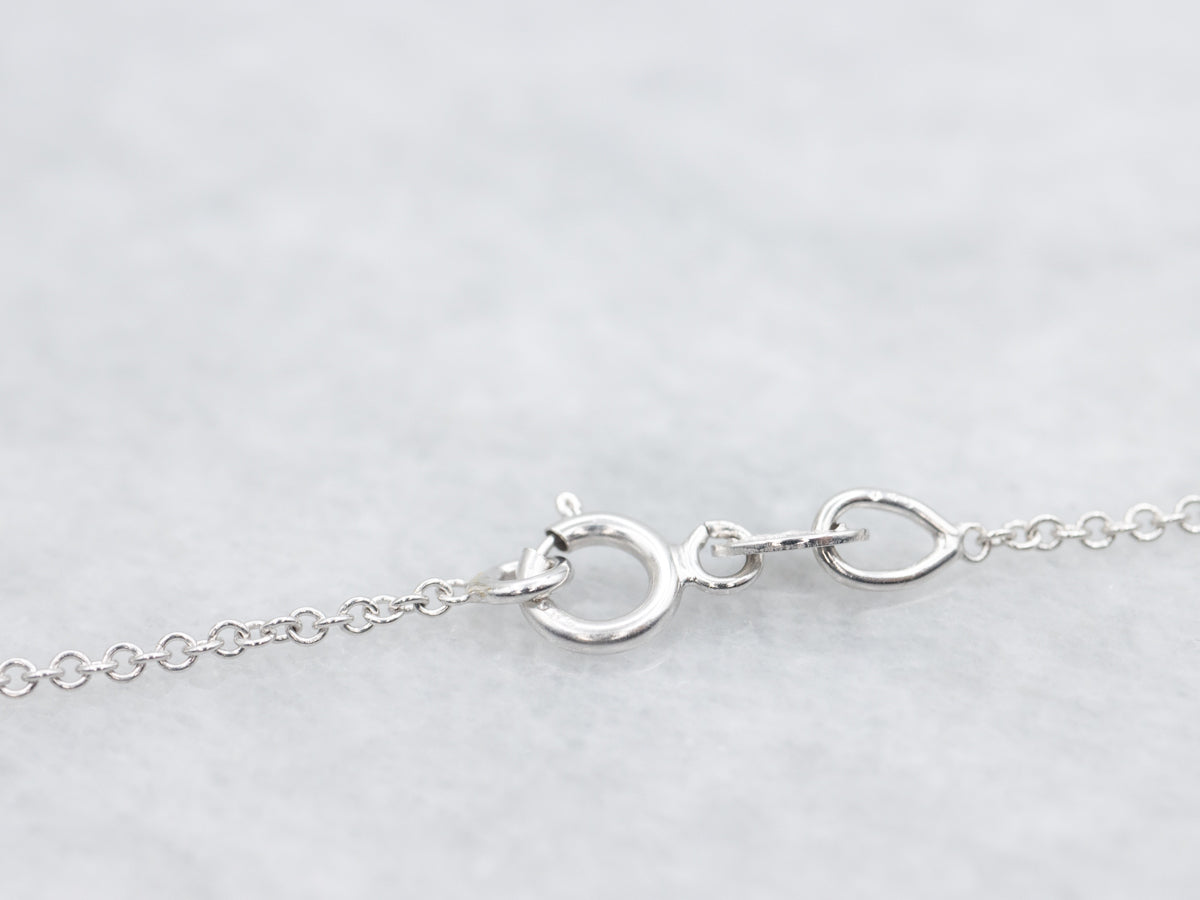 Double Diamond Halo Pendant Necklace