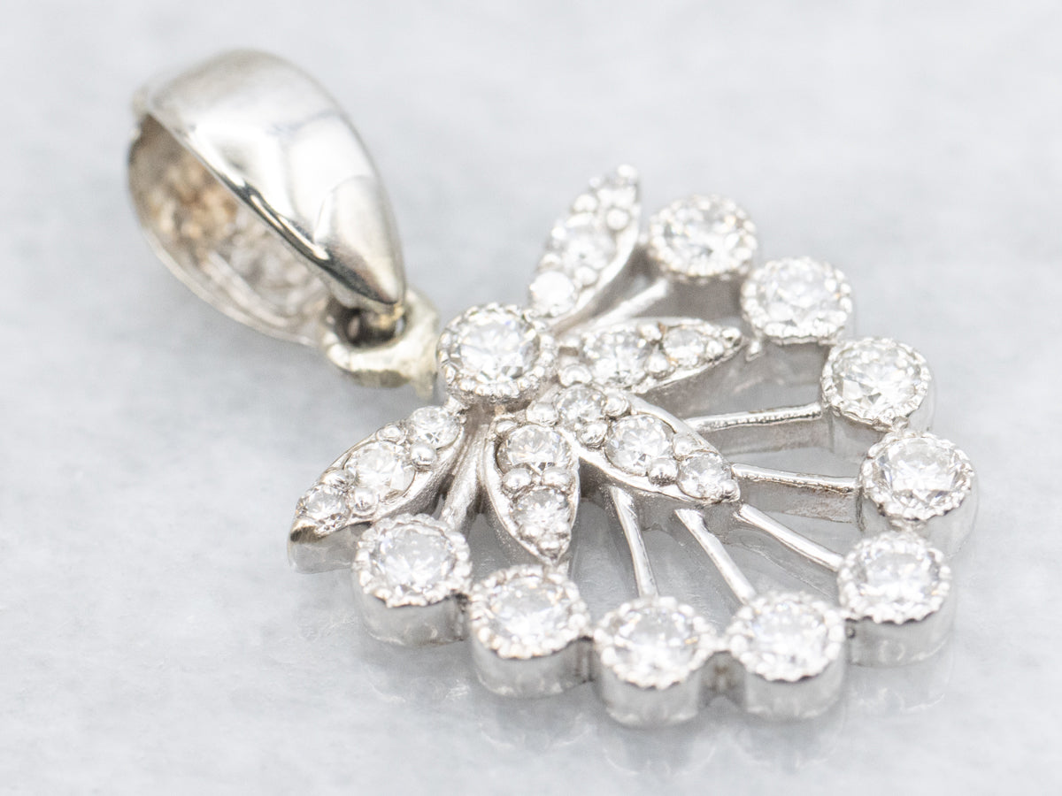 Vintage Sparkling Diamond Pendant