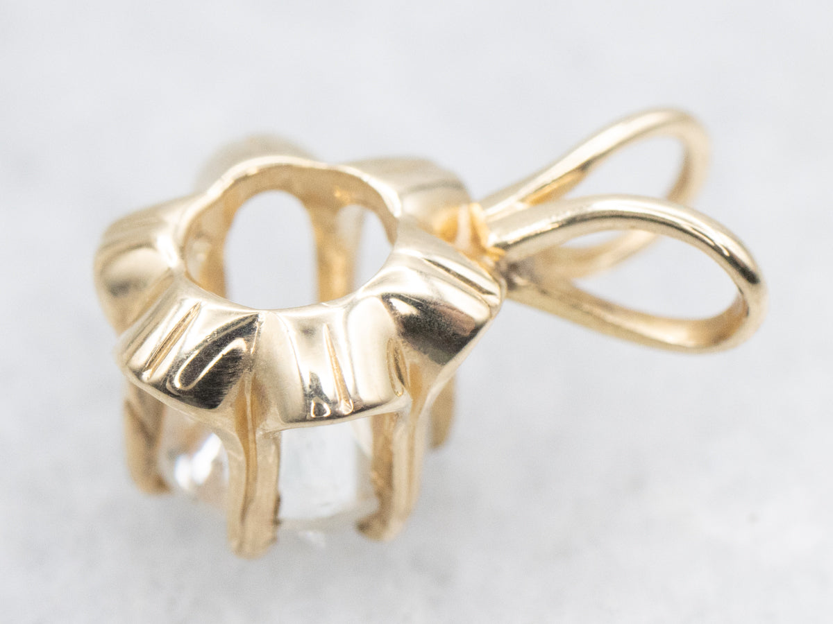 Buttercup Gold Diamond Solitaire Pendant