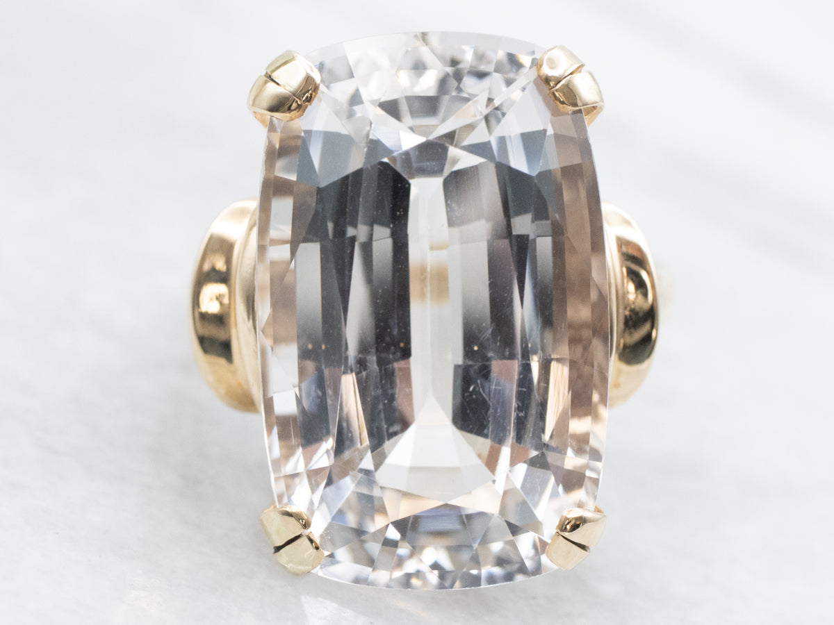 Stunning Danburite and Gold Cocktail Ring