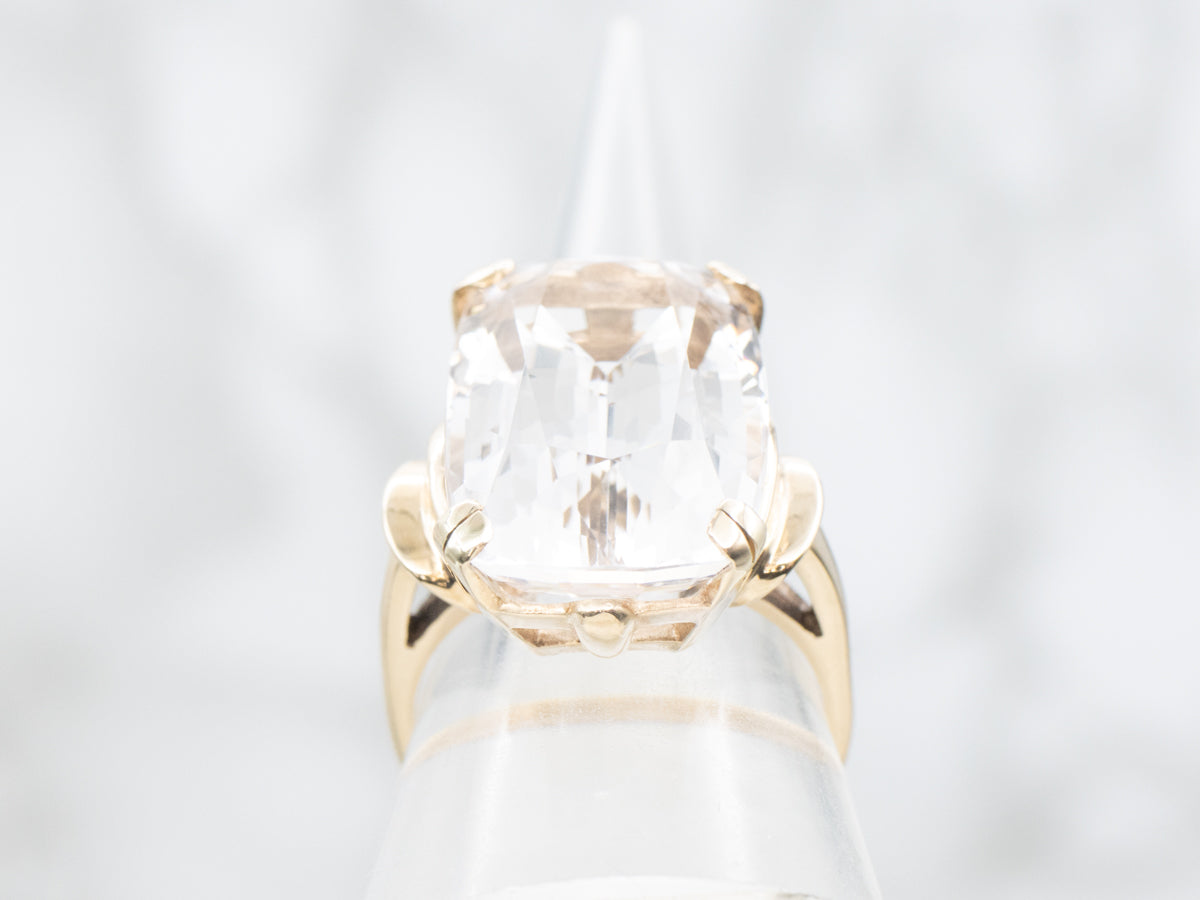 Stunning Danburite and Gold Cocktail Ring
